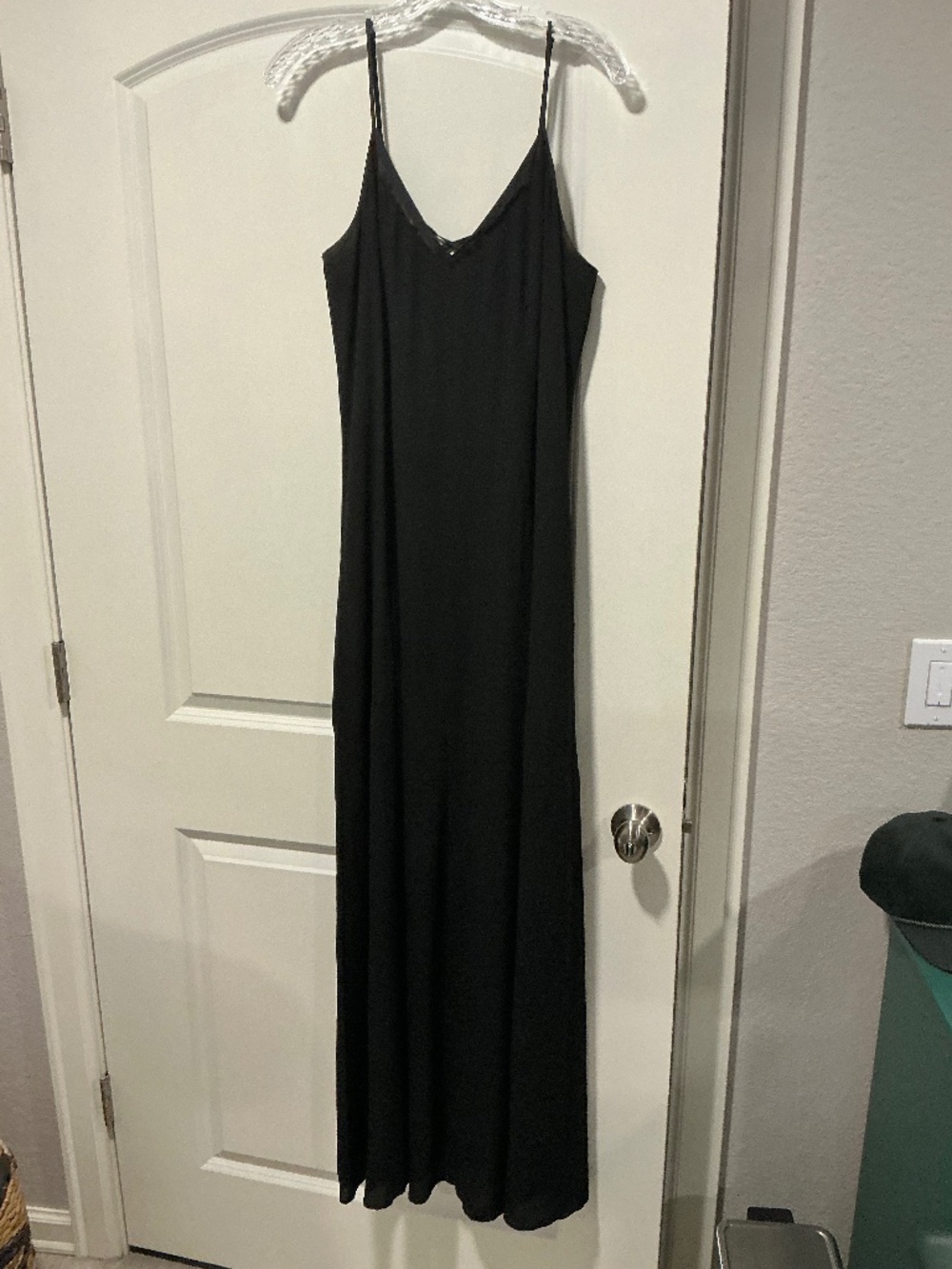 White House Black Market Floor Length Spaghetti Strap Dress